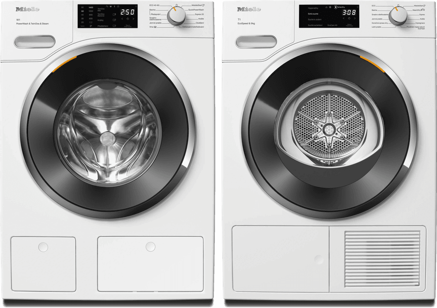 Bundle composite — Miele WWG 880 WCS PWash&TDos&Steam + Miele TWH 780 WP EcoSpeed&9kg Miele WWG 880 WCS PWash&TDos&Steam + Miele TWH 780 WP EcoSpeed&9kg
